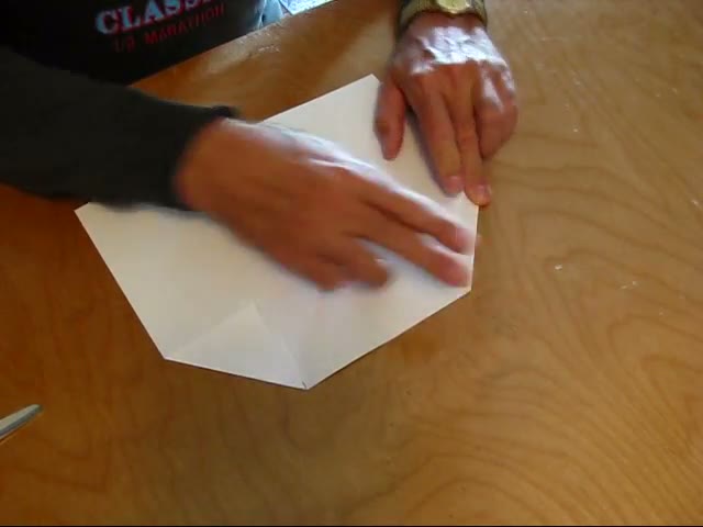 Both top corners folded down